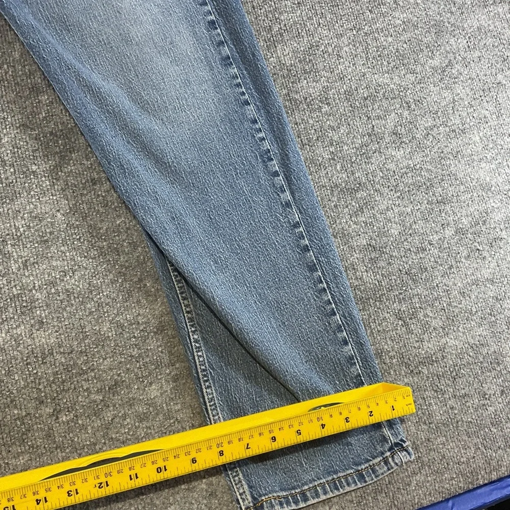 Levi's 505 Regular Fit Jeans 40x32 Blue Medium Wash Straight Leg Classic Denim P
